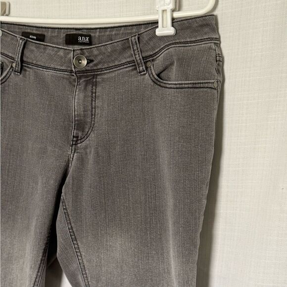 a.n.a Gray Ankle Cropped Jeans Skinny Fit 12 - Picture 2 of 10